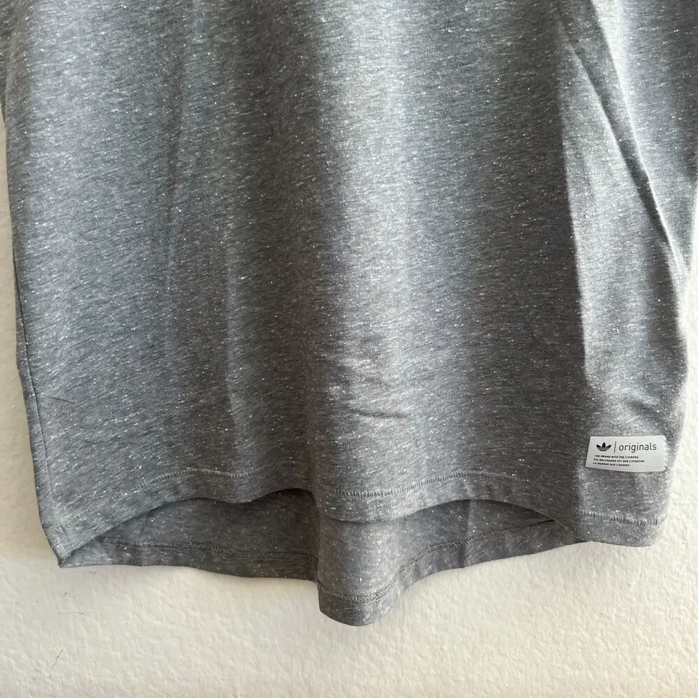 ADIDAS Originals Climalite Grey Orange Pocket Short Sleeve T-Shirt Mens Small